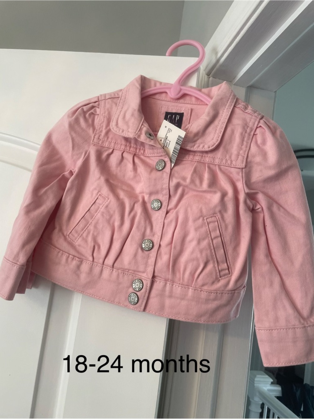 GAP Pink Toddler Jean Jacket